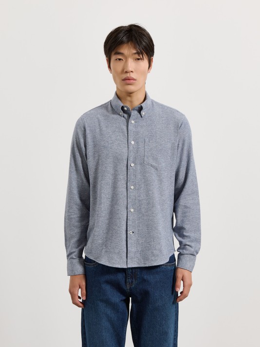 Camisa de flanela com bolso Camisa de flanela com bolso