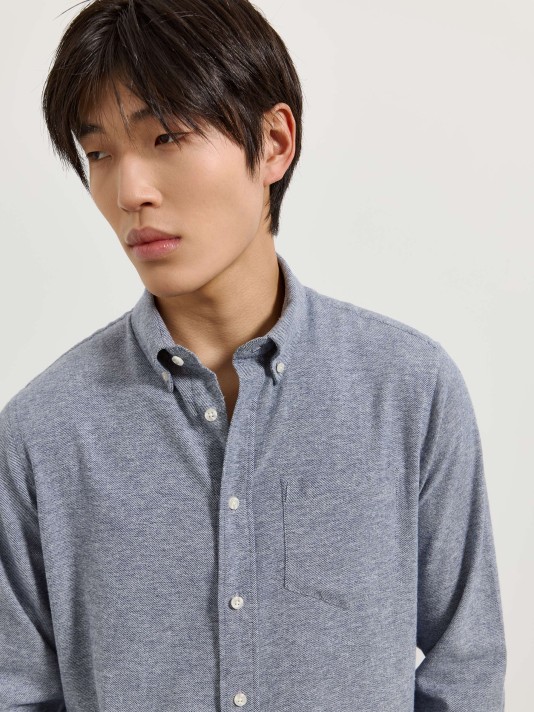 Camisa de flanela com bolso