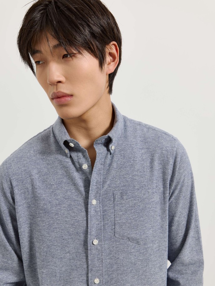 Camisa de flanela com bolso