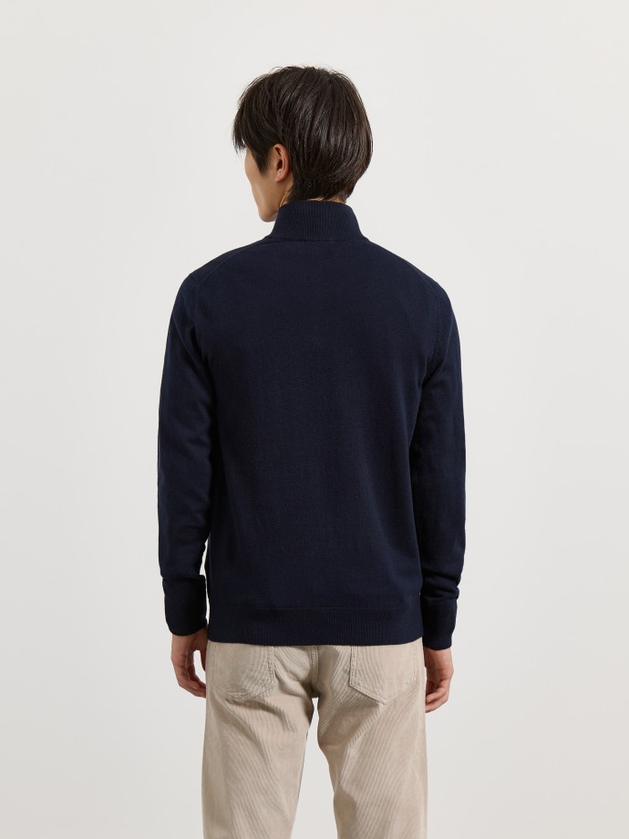 Camisola de malha com fecho Camisola de malha com fecho