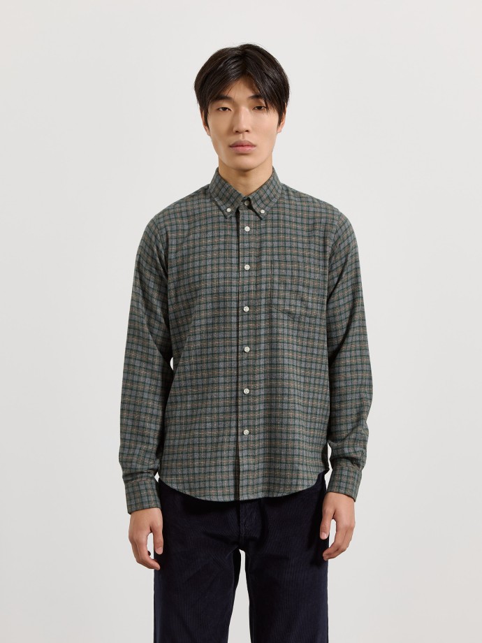 Camisa xadrez com bolso