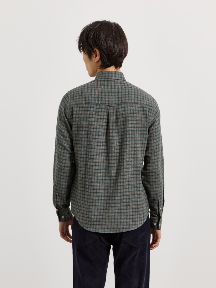 Camisa xadrez com bolso