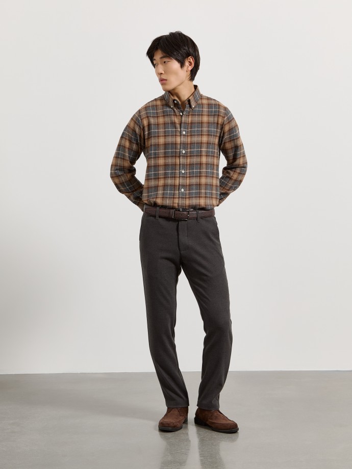 Cal�as de sarja slim fit