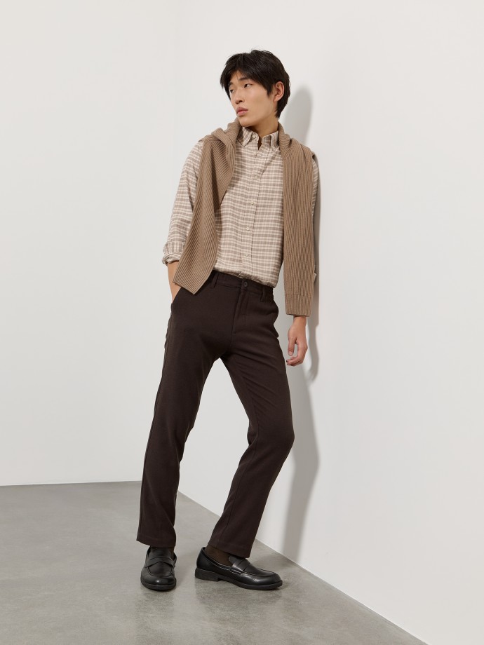 Cal�as de sarja slim fit