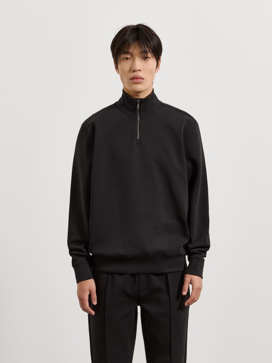 Sweatshirt com gola de fecho Sweatshirt com gola de fecho
