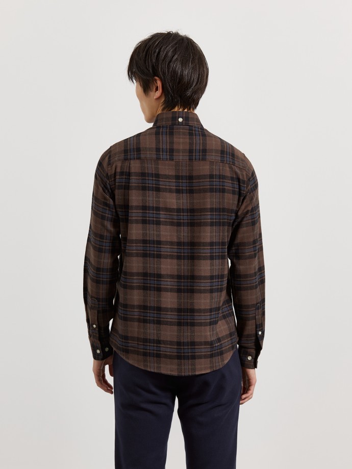 Camisa xadrez com bolso