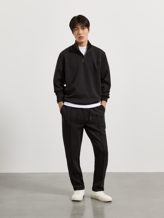 Sweatshirt com gola de fecho Sweatshirt com gola de fecho