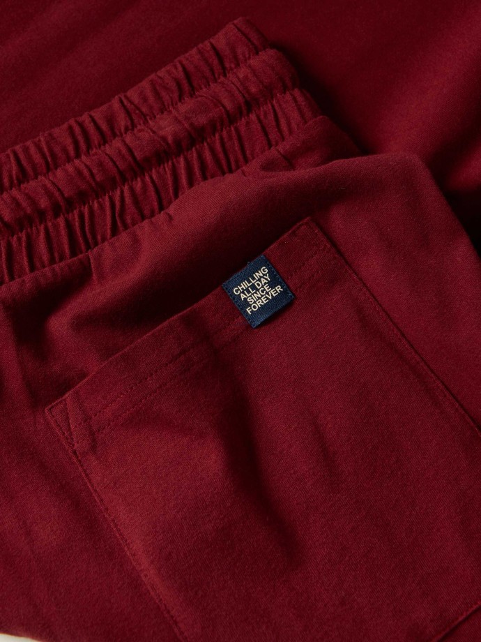 Calças de pijama com cordão Calças de pijama com cordão