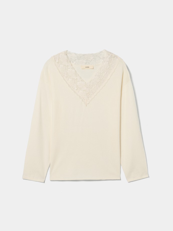 Camisola com renda