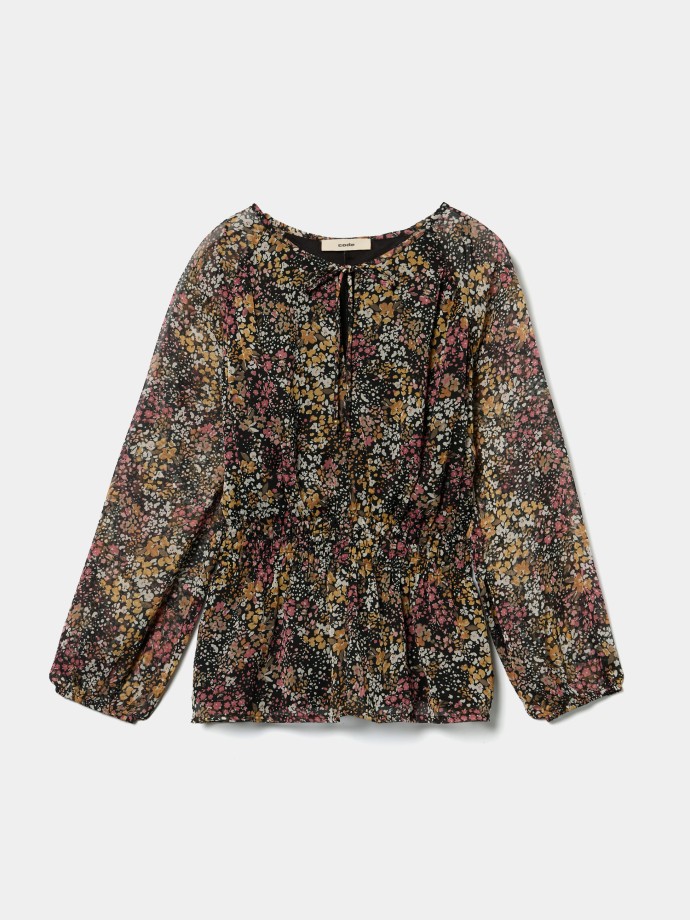 Blusa com estampado floral Blusa com estampado floral
