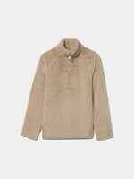 Camisola polar com fecho parcial Camisola polar com fecho parcial