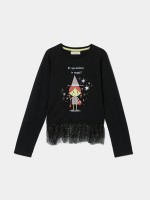 Camisola com tule Brilha No Escuro Camisola com tule Brilha No Escuro