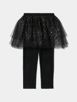 Saia de tule com leggings Saia de tule com leggings