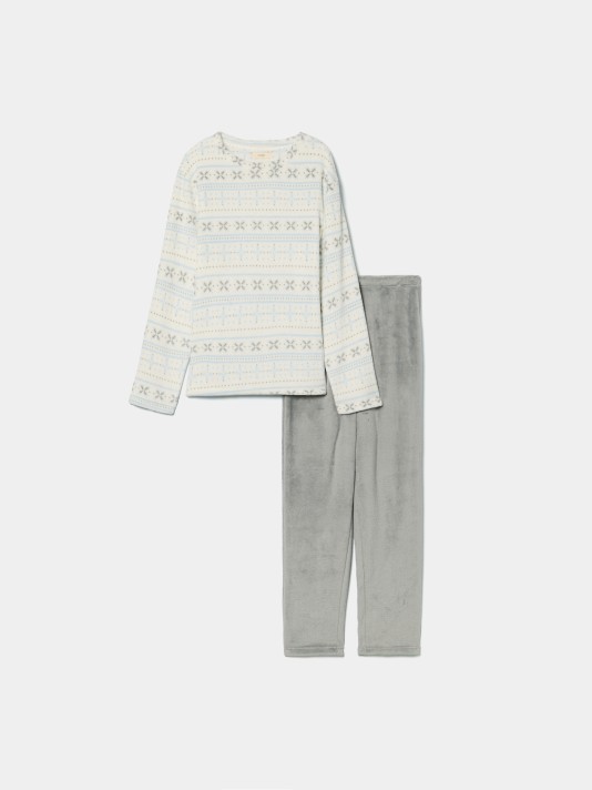 Pijama polar estampado Pijama polar estampado