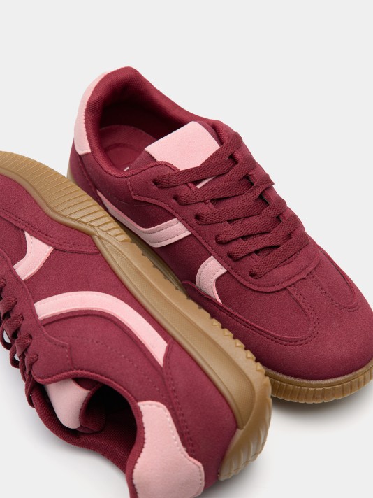 Red sneakers