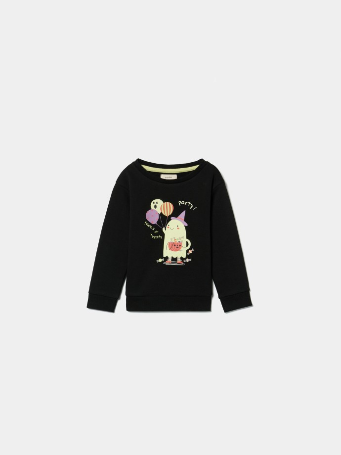 Glow-in-the-Dark Ghost Sweatshirt