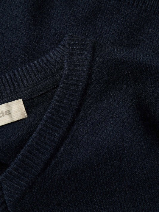 Camisola de malha com decote em V Camisola de malha com decote em V