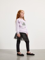 Saia de tule com leggings