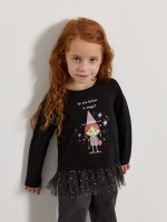 Camisola com tule Brilha No Escuro