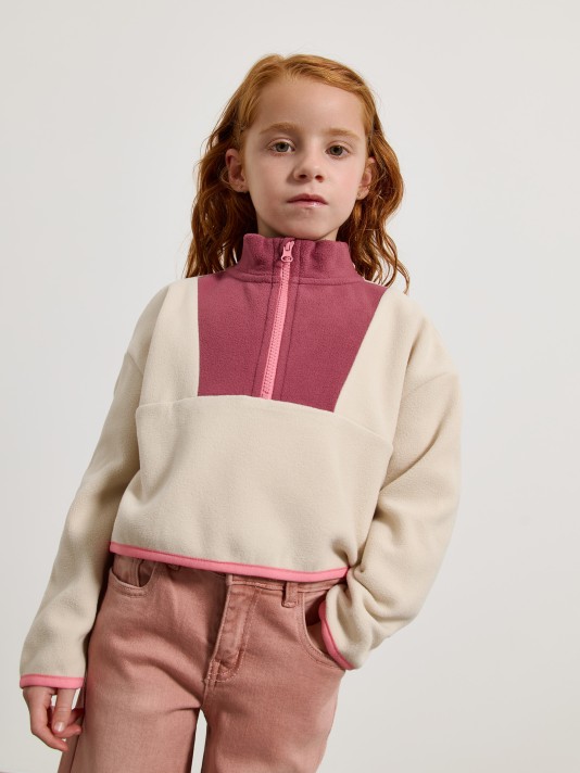 Camisola polar com fecho Camisola polar com fecho