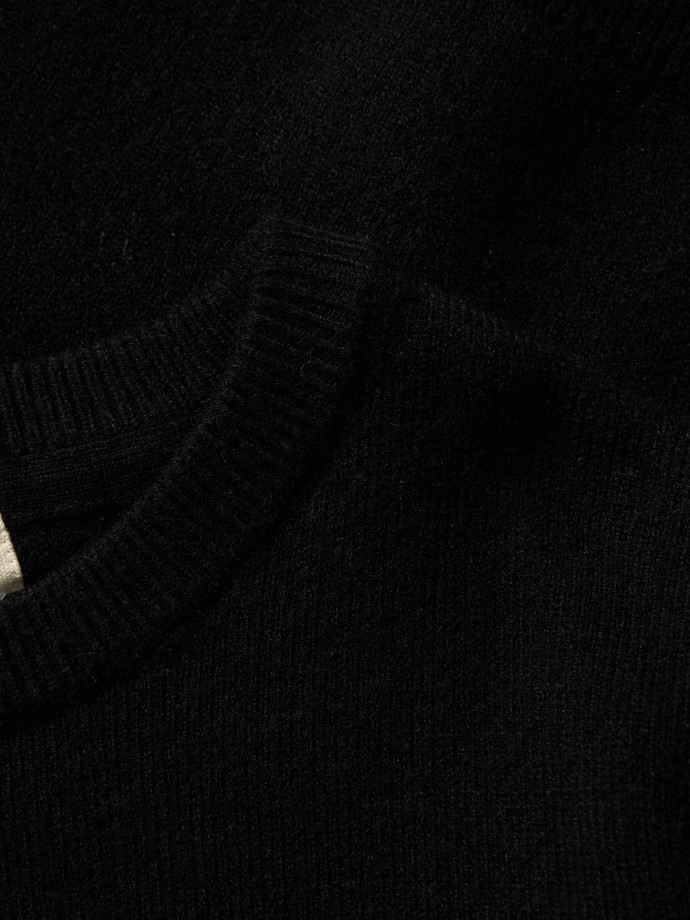 Camisola de malha com decote redondo Camisola de malha com decote redondo