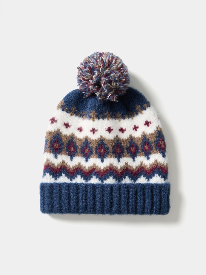 Gorro estampado com pompom Gorro estampado com pompom