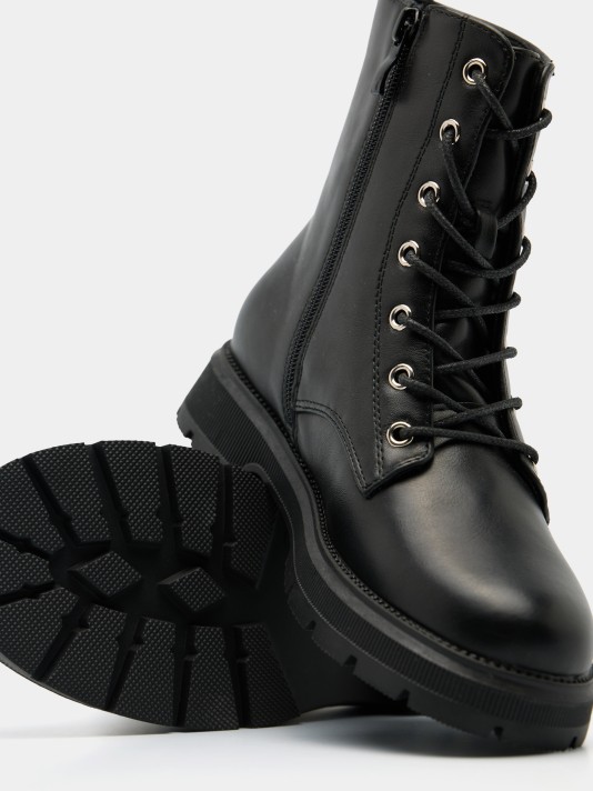 Black knee-high boots
