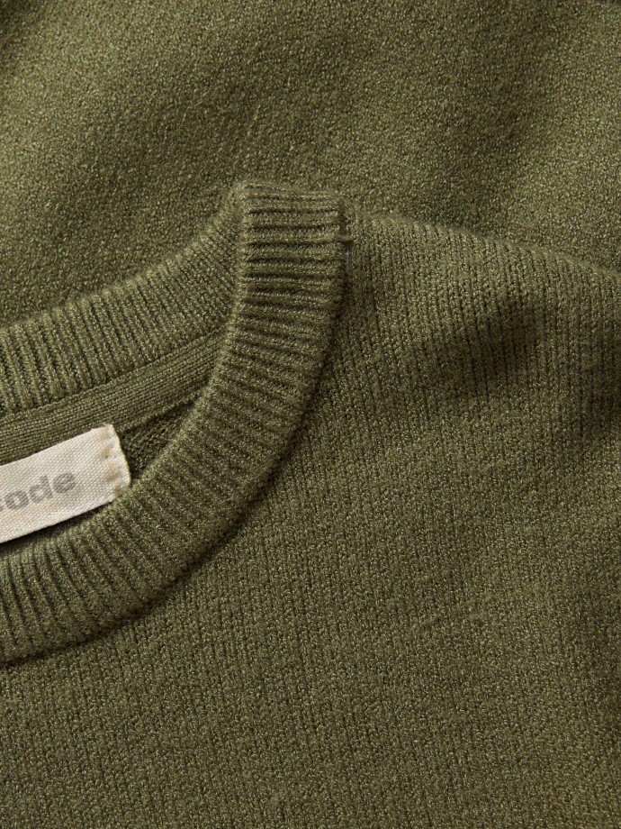 Camisola de malha com decote redondo