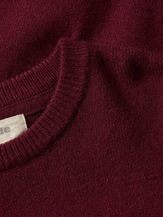 Camisola de malha com decote redondo Camisola de malha com decote redondo