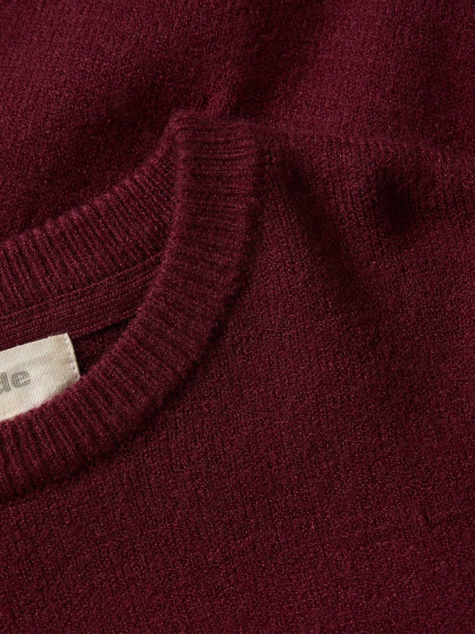 Camisola de malha com decote redondo