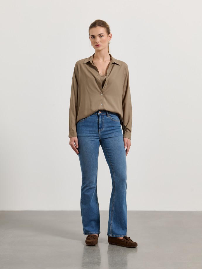 Camisa com top de renda