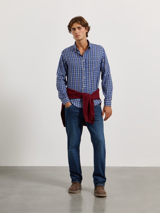 Camisa xadrez com bolso Camisa xadrez com bolso