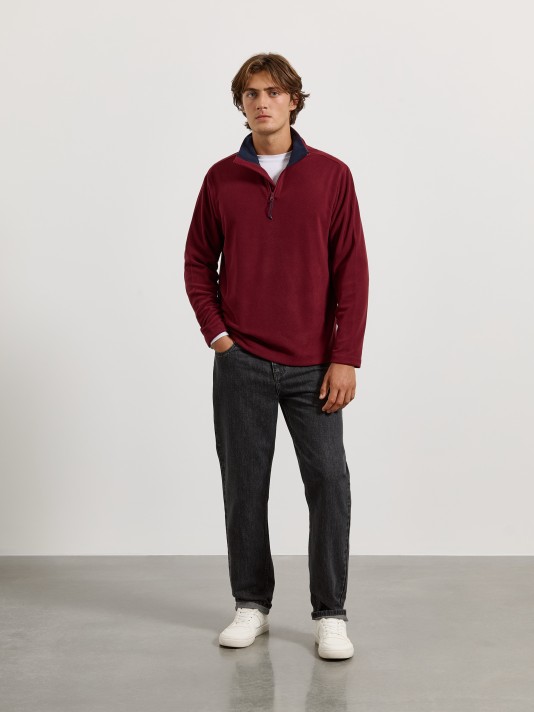 Camisola polar com fecho Camisola polar com fecho