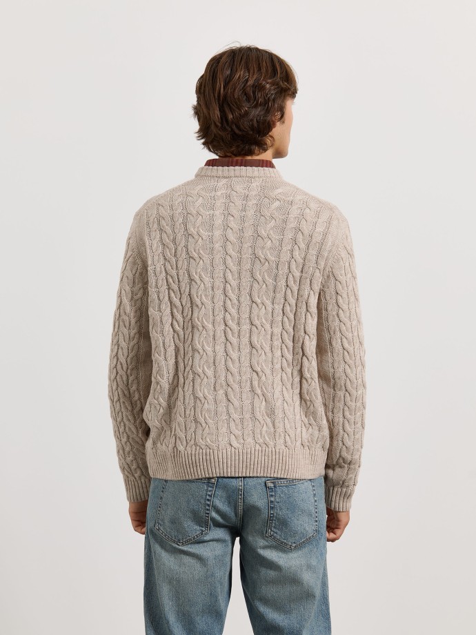 Camisola de malha entran�ada