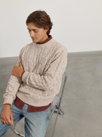 Camisola de malha entran�ada