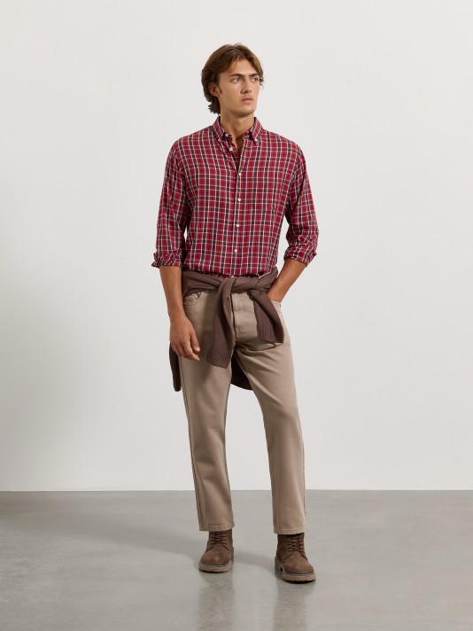 Camisa xadrez com bolso Camisa xadrez com bolso