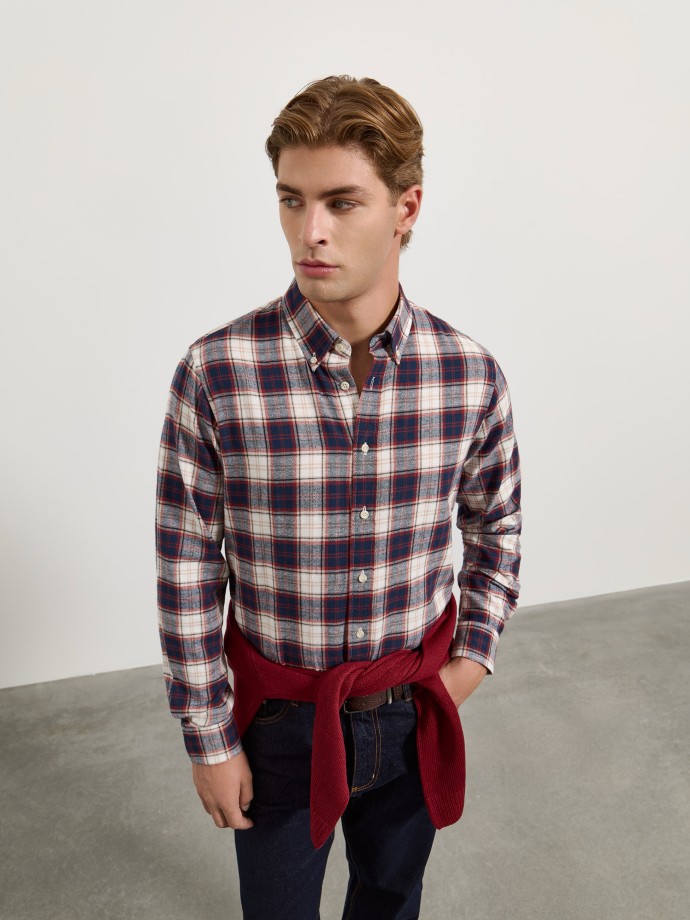 Camisa xadrez em algod�o
