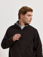 Camisola polar com fecho