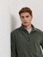 Camisola polar com fecho
