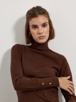 Camisola de malha de gola alta