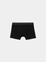 Boxers lisos com cintura �s riscas
