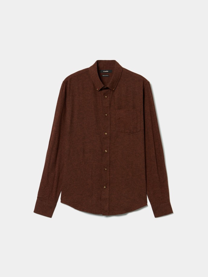 Camisa de flanela com bolso