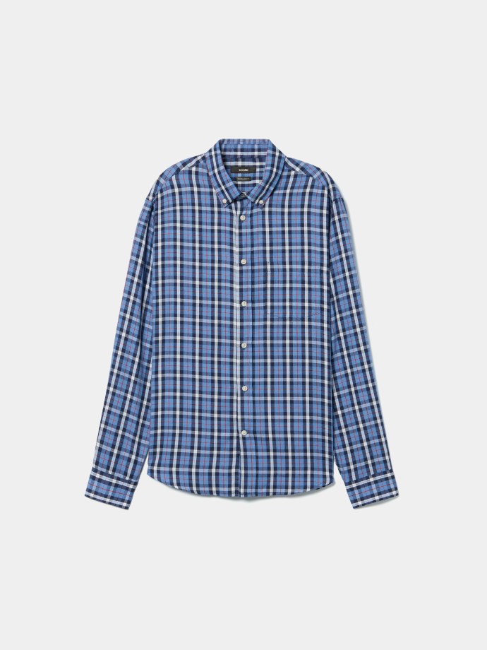 Camisa xadrez com bolso