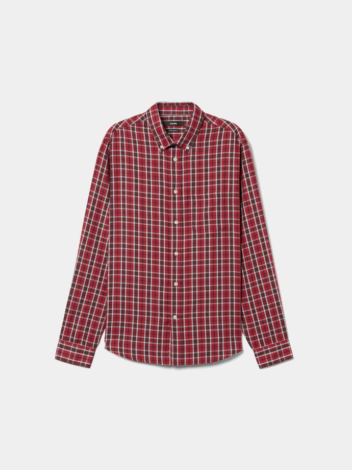 Camisa xadrez com bolso