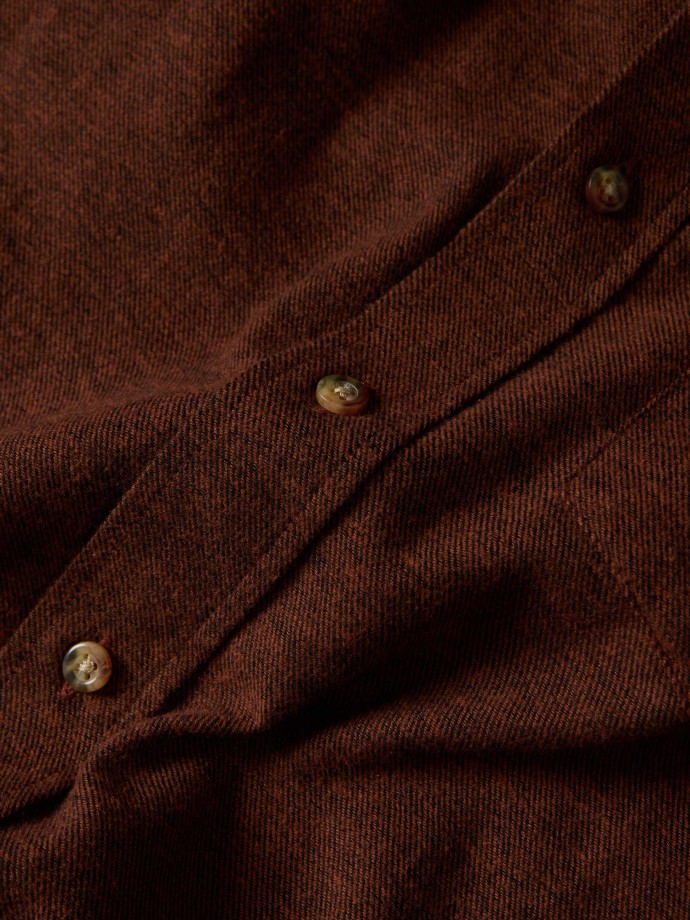 Camisa de flanela com bolso