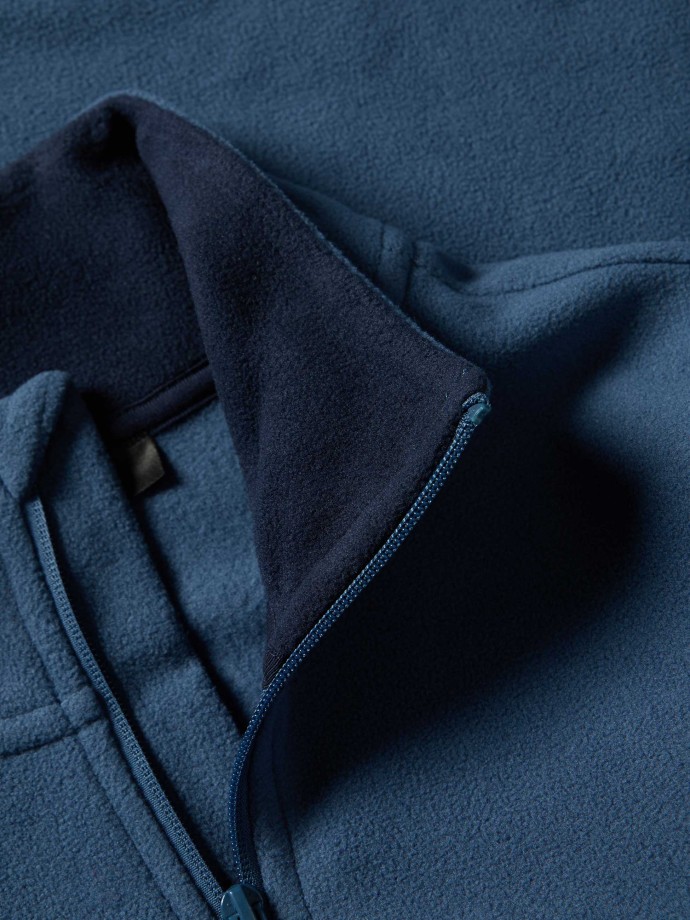 Camisola polar com fecho