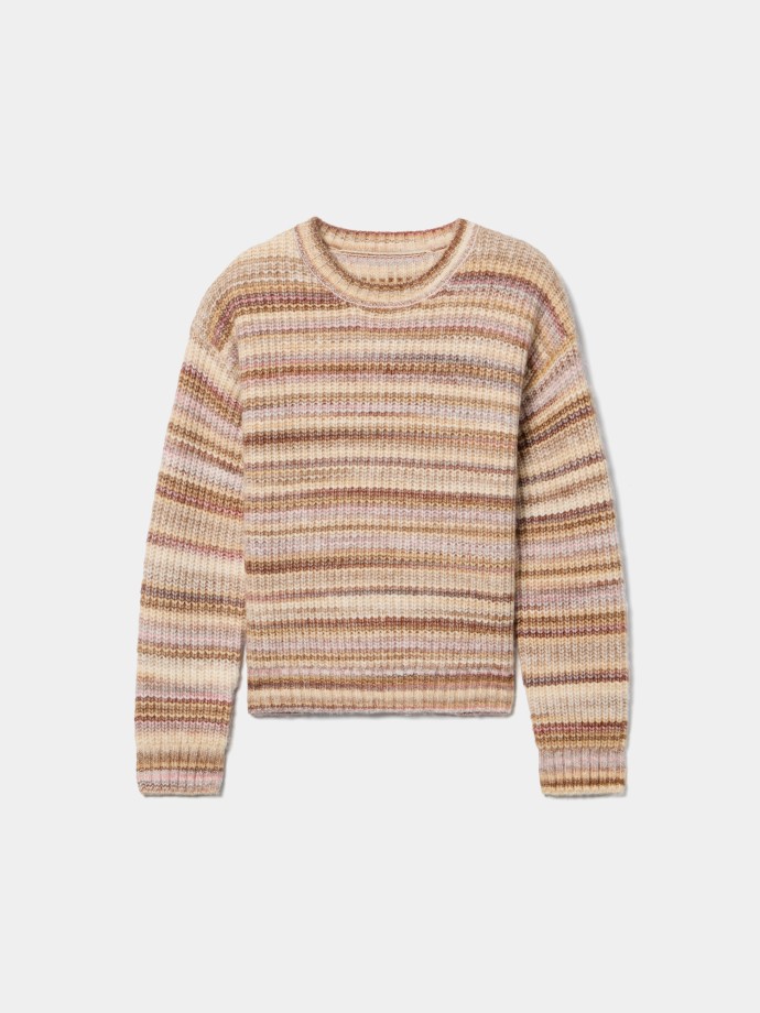 Camisola de malha �s riscas