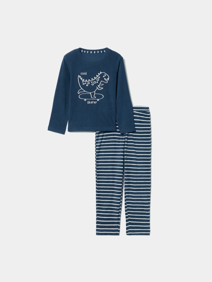 Pijama estampado com dinossauro